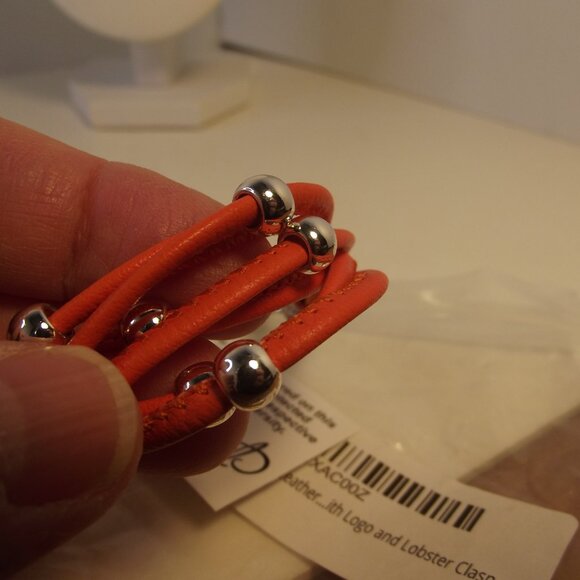 Clemson Tigers Football Multi Strand Orange Leather Bracelet NEW - Picture 8 of 8